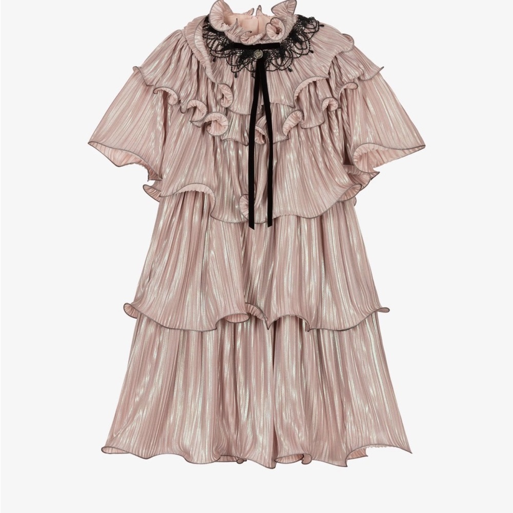 Junona Pink Layered Formal Dress